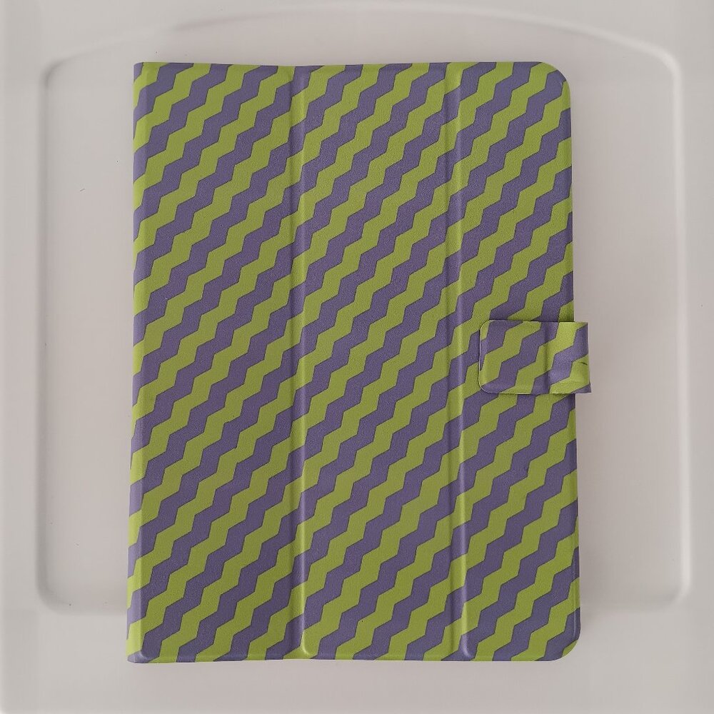 New GEMS Kids Zig Zag Universal Tablet Case Purple Green Screen Size 7" - 11"